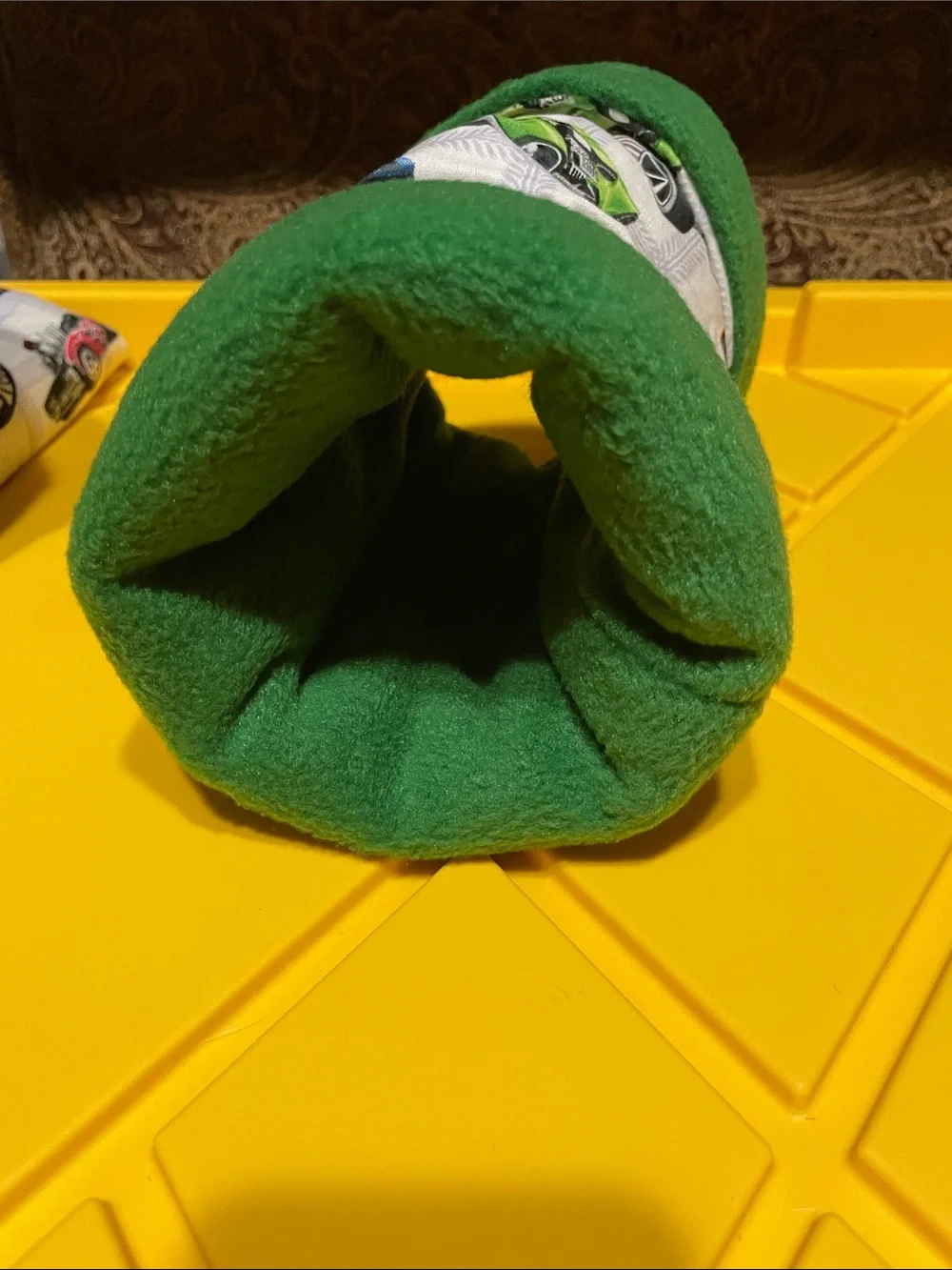 Cuddle Cup Pet Bed with Hot Wheels Car Print